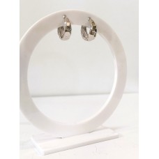 Ασημένια σκουλαρίκια κρίκοι (SE91)